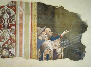 The Triumph of Death, fragment som viser tiggere, 1348